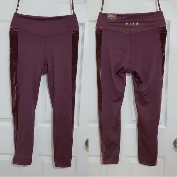 π Victoriaβs Secret PINK COZY Fleece Lined V Legging High Waist - Picture 4 of 9